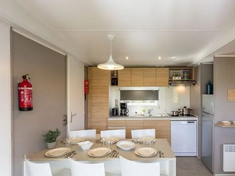 MOBILHOME 6 personnes - Mobil-home | Premium | 3 Ch. | 6 Pers. | Terrasse Lounge | Clim.