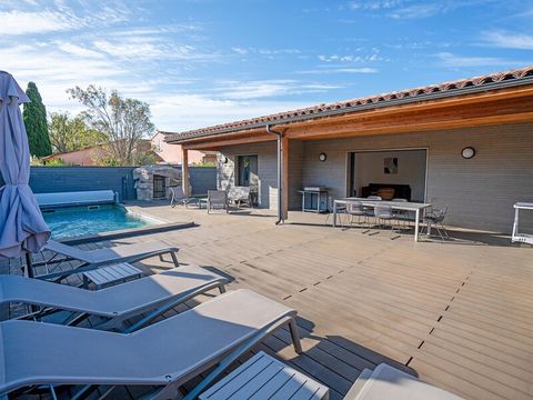VILLA 6 personnes - 3 CHAMBRES-CLIMATISÉ-PISCINE PRIVÉE 7M-TERRASSE SPACIEUSE