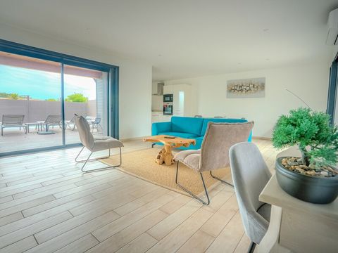 VILLA 6 personnes - 3 CHAMBRES-CLIMATISÉ-PISCINE PRIVÉE 7M-TERRASSE SPACIEUSE