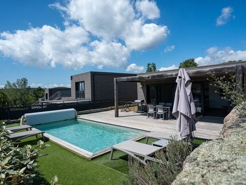 Maison 6 personnes - 3 chambres - Climatisation - Piscine privée de 7m