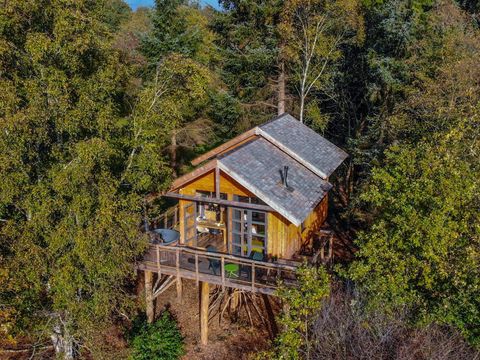 HÉBERGEMENT INSOLITE 6 personnes - Maison dans les arbres XXL Bain à remous