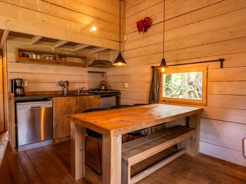 TENTE TOILE ET BOIS 6 personnes - Tente de glamping Dog Lodge
