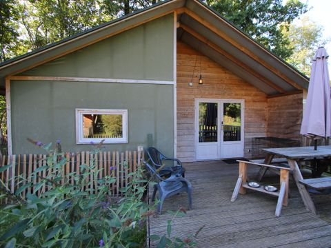 TENTE TOILE ET BOIS 6 personnes - Tente de glamping Dog Lodge