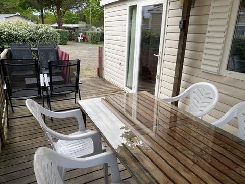 MOBILHOME 14 personnes - 2 Mobil-homes côte à côte - Petit Déjeuner + draps inclus + 4 funpass adultes et 6funpass enfants inclus