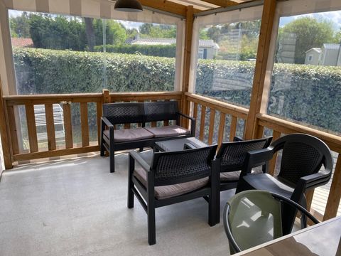 MOBILHOME 14 personnes - 2 Mobil-homes côte à côte - Petit Déjeuner + draps inclus + 4 funpass adultes et 6funpass enfants inclus