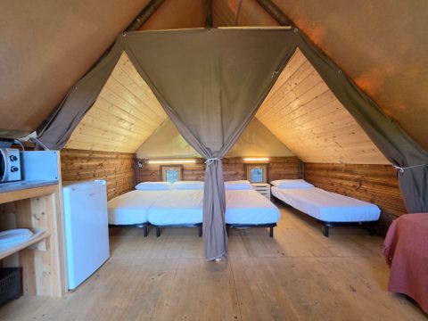 Tente en toile et en bois 4 personnes - Safari Lodge