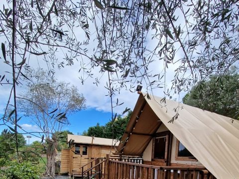 Tente en toile et en bois 4 personnes - Safari Lodge