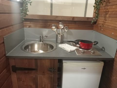 Tente en toile et en bois 4 personnes - Safari Lodge