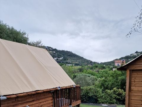 Tente en toile et en bois 4 personnes - Safari Lodge
