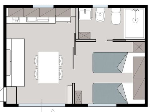 MOBILHOME 3 personnes - TIFFANY