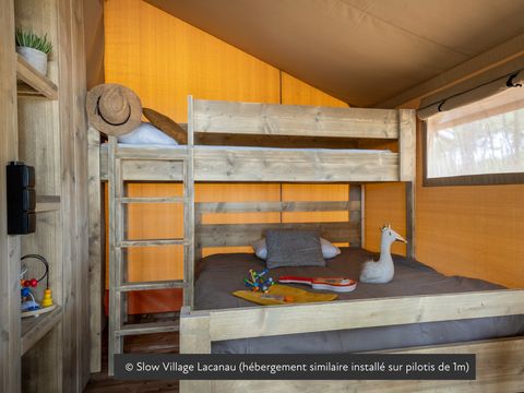 TENTE TOILE ET BOIS 5 personnes - Tente Lodge Insolite 2ch