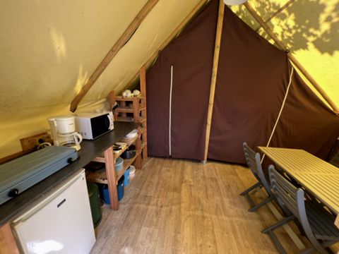Tente en toile et en bois 4 personnes - Cabane Hibiscus