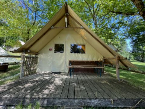 Tente en toile et en bois 4 personnes - Cabane Hibiscus
