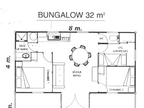 Chalet 6 personnes - 3 chambres - CONFORT 6/8 pers 1/8 pers
