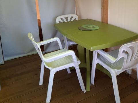 Tente en toile et en bois 1/4 personnes - TENTE - SAHARI - 2 chambres