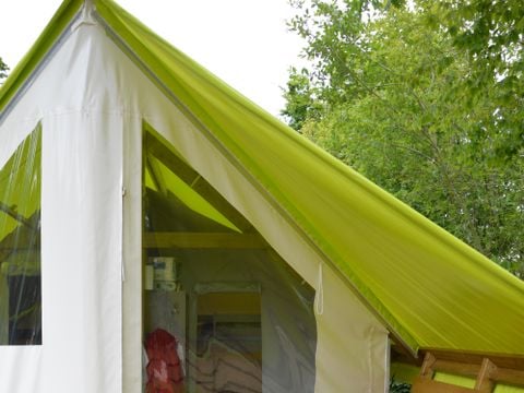 Tente en toile et en bois 1/4 personnes - TENTE - SAHARI - 2 chambres