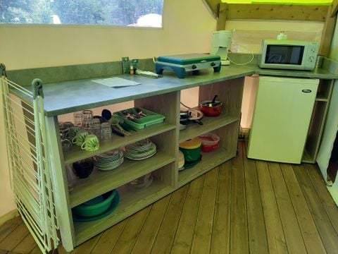 Tente en toile et en bois 1/4 personnes - TENTE - SAHARI - 2 chambres