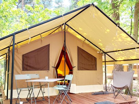 TENTE TOILE ET BOIS 4 personnes - Tente Ponza