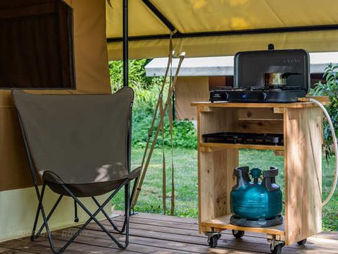 TENTE TOILE ET BOIS 4 personnes - Tente Ponza