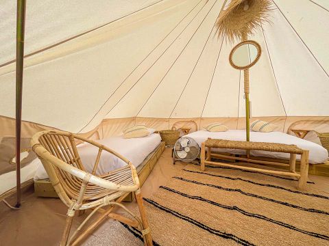 TENTE TOILE ET BOIS 4 personnes - Marfil Family (1R 4P)