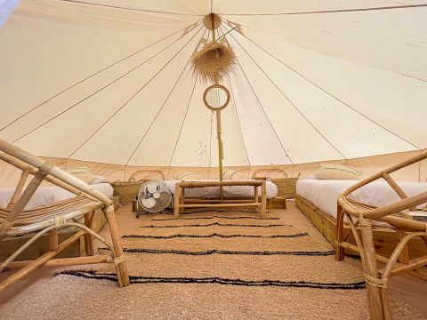 TENTE TOILE ET BOIS 4 personnes - Marfil Family (1R 4P)