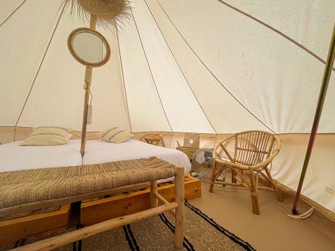 TENTE TOILE ET BOIS 2 personnes - Marfil (1R 2P)