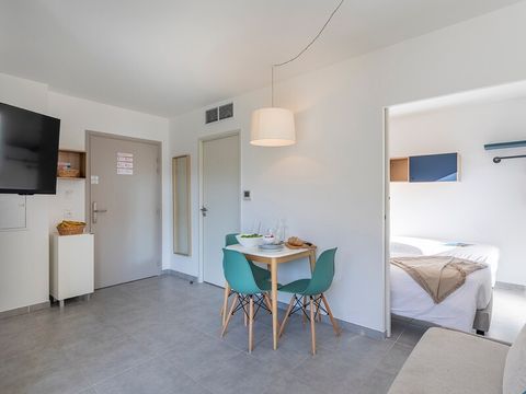 Studio 4 personnes - 1 zone de couchage - Terrasse ou balcon
