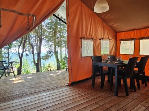 TENTE TOILE ET BOIS 6 personnes - Camping Luna del Monte - Tente Safari 6 personnes
