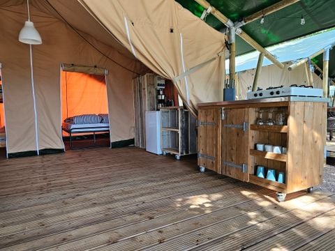 TENTE TOILE ET BOIS 6 personnes - Camping Luna del Monte - Tente Safari 6 personnes