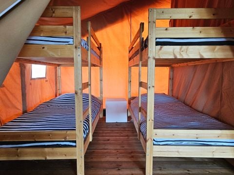 TENTE TOILE ET BOIS 6 personnes - Camping Luna del Monte - Tente Safari 6 personnes