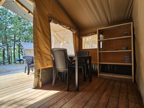 TENTE TOILE ET BOIS 4 personnes - Camping Luna del Monte - Tente Safari 4 personnes