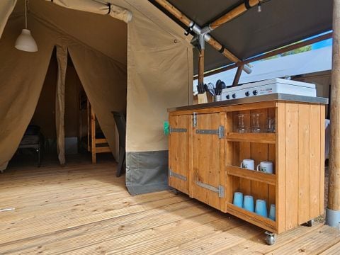 TENTE TOILE ET BOIS 4 personnes - Camping Luna del Monte - Tente Safari 4 personnes