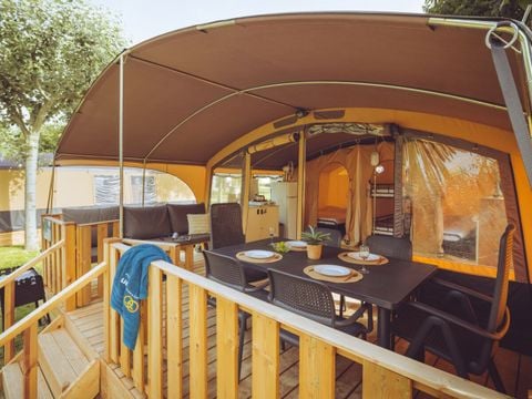 Tente en toile et en bois 6 personnes - Lodgetent Holiday