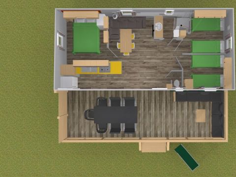Mobilhome 7 personnes - Premium Plus 3 chambres Lounge