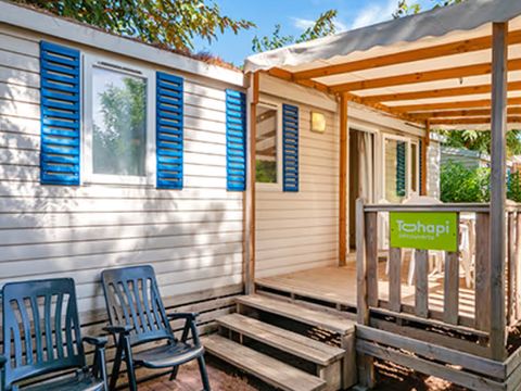 MOBILHOME 6 personnes - Mobil-home | Premium | 3 Ch. | 6 Pers. | Terrasse Lounge | 1 SDB | Clim.