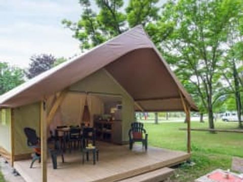 TENTE TOILE ET BOIS 5 personnes - Tente Wood 5p 2ch **