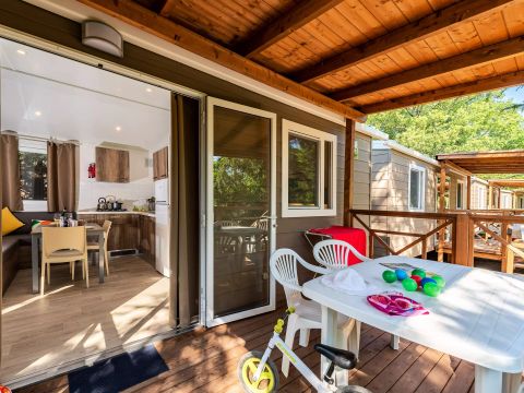 MOBILHOME 5 personnes - Mobil Home Deluxe 3 Pièces 5 Personnes Climatisé 2sdb