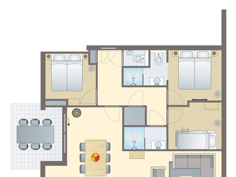 APPARTEMENT 6 personnes - 4-6C