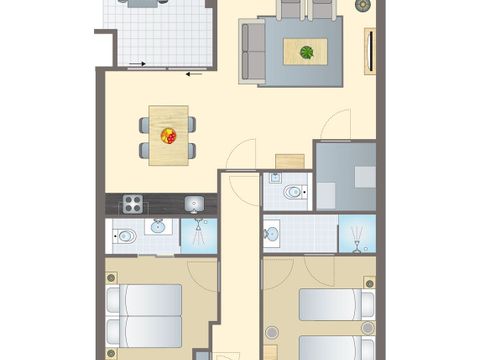 APPARTEMENT 4 personnes - 4C2