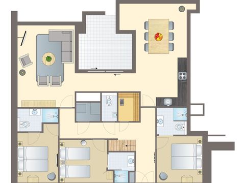 APPARTEMENT 6 personnes - Penthouse 6LP