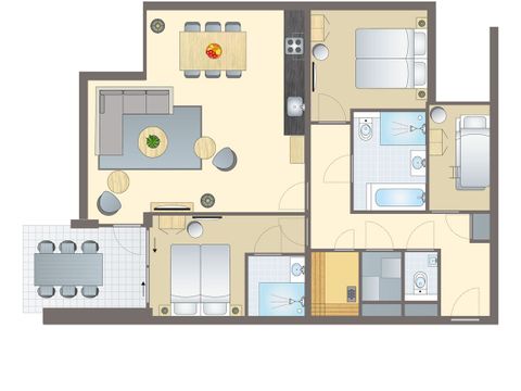 APPARTEMENT 6 personnes - Appartement de vacances pour 4-6 personnes