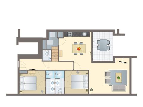 APPARTEMENT 4 personnes - Penthouse pour 4 personnes