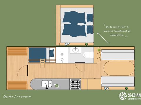 Hébergement 4 personnes - Skycabin | 2 à 4 personnes