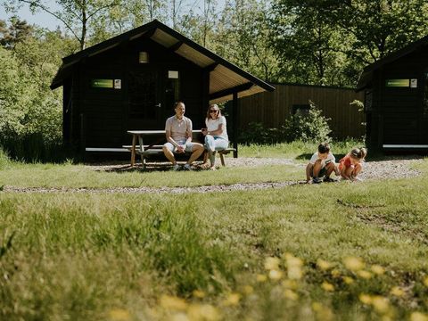 TENTE TOILE ET BOIS 4 personnes - Cabane en rondins | 4 personnes