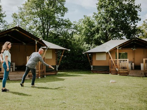 Tente en toile et en bois 7 personnes - Tente safari XL | 7 personnes