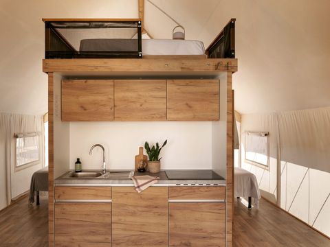 Tente en toile et en bois 6 personnes - GLAMPING FAMILY