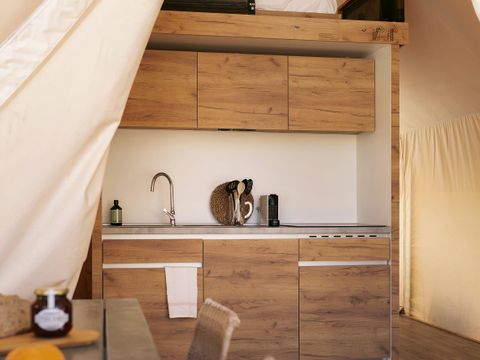 Tente en toile et en bois 6 personnes - GLAMPING FAMILY