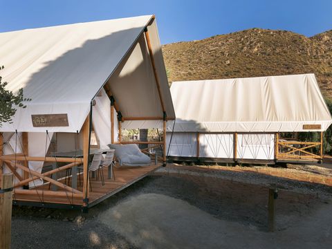 Tente en toile et en bois 6 personnes - GLAMPING FAMILY