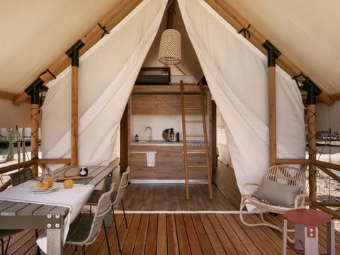 TENTE TOILE ET BOIS 6 personnes - GLAMPING FAMILY
