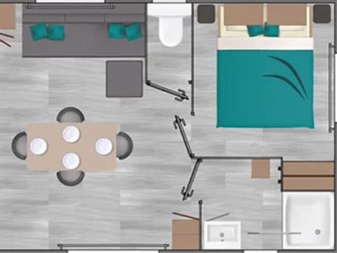 MOBILHOME 6 personnes - CLIM